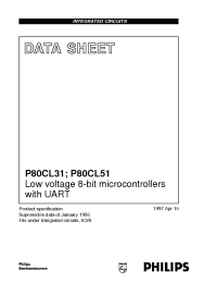 Datasheet P80C51HFH manufacturer Philips